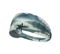 WBQLSL Mt Guilin in Guangxi Sports sweatband, moisture wicking, running, cycling, yoga, fitness, sports