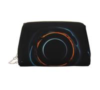 WBQLSL Mysterious Cosmic Black Holes Leather Makeup Bag Cosmetic Storage Bag Suitable for Carrying Cosmetics with You