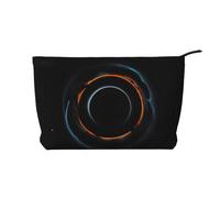 WBQLSL Mysterious Cosmic Black Holes Printed corduroy cosmetic bag - travel essential cosmetic storage bag