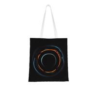 WBQLSL Mysterious Cosmic Black Holes Shopping Bag, Unisex Hand Tote Lightweight Canvas Bag, Suitable for Shopping, Event Promotion, Travel, Work Reusable Tote Bag,