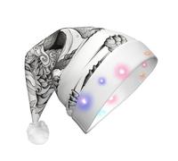 WBQLSL mythological animalChristmas hat with LED lights, perfect for costume parties, stage performances, and school events.