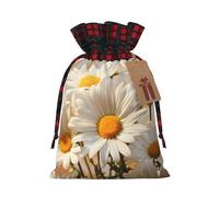 WBQLSL National Flower of Italy Burlap gift bag - 8.3x11.8 inch drawstring bag Party decoration supplies