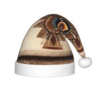 WBQLSL Native American Painting Children's holiday Christmas hats, Christmas event stage performance holiday party scene New Year party fashion children's hats