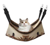 WBQLSL Native American Painting Medium Printed cat cage Hanging Hammock - Suitable for Cats, Ferrets, Puppies, Rabbits, Small Animals
