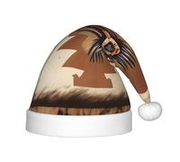 WBQLSL Native American Patterns Children's holiday Christmas hats, Christmas event stage performance holiday party scene New Year party fashion children's hats