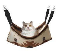 WBQLSL Native American Patterns Medium Pattern pet Hammock - Sleeping Hammock for Cats, Ferrets, Puppies, Rabbits, Small Animals