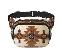 WBQLSL Native American Patterns Patterned Stylish Waist Bag, Lightweight Travel Sports Bag, Waterproof and wear-Resistant