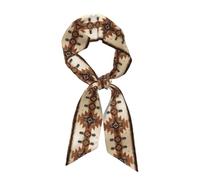 WBQLSL Native American Patterns Printed silk scarf 46.9x3.1 inches, light, breathable and warm shawl