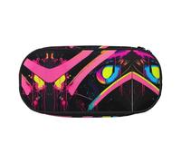 WBQLSL Neon color Large capacity pencil bag, multi-layer partition stationery storage bag - unisex learning office supplies