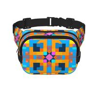 WBQLSL Numerical Jigsaw Puzzle Printed Waist Bag, Stylish Crossbody Bag, Lightweight Travel Sports Chest Bag