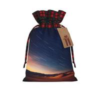 WBQLSL oasis Burlap gift bag - 8.3x11.8 inch drawstring bag Party decoration supplies
