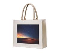 WBQLSL oasis Printed Canvas Tote | Lightweight Storage Bag Perfect for the Beach, Picnics, and Everyday Shopping