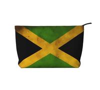 WBQLSL Old Jamaican Flag Printed corduroy cosmetic bag - travel essential cosmetic storage bag