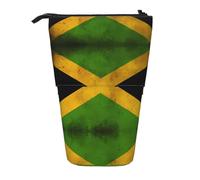 WBQLSL Old Jamaican Flag Printed Retractable Pencil case, Perfect for Makeup, Stationery, or a Coin Purse.