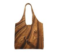 WBQLSL On the field of hope Printed Shoulder Bag - Suitable for sturdy canvas bags, shopping bags, Black, One Size