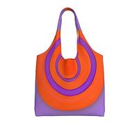 WBQLSL Orange circle centre Shoulder bag - convenient to carry, suitable for shopping, work and study