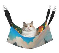 WBQLSL Outside The Castle Gate Large Pattern pet Hammock - Sleeping Hammock for Cats, Ferrets, Puppies, Rabbits, Small Animals