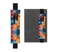 WBQLSL overthrown Palette Pattern Elastic Band Pen Bag Suitable for Girls' Birthday Gifts/Teacher's Day/Graduation Season Intimate Stationery Gift Box