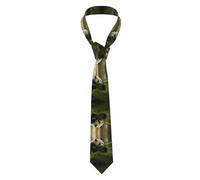 WBQLSL Panda eating bamboo Patterned Fashion Tie - 145 * 8cm - Men's Business Suit Accessories