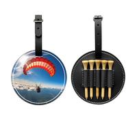 WBQLSL Parachuting Fashionable Printed Golf tee Storage Bag - Lightweight Design for Quick tee Storage