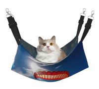 WBQLSL Parachuting Large Printed cat cage Hanging Hammock - Suitable for Cats, Ferrets, Puppies, Rabbits, Small Animals