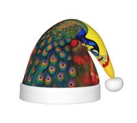 WBQLSL Peacock flowers Children's holiday Christmas hats, Christmas event stage performance holiday party scene New Year party fashion children's hats