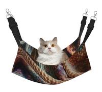WBQLSL Person Leading Large Printed cat cage Hanging Hammock - Suitable for Cats, Ferrets, Puppies, Rabbits, Small Animals