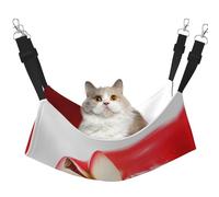 WBQLSL Pomegranate Large Printed cat cage Hanging Hammock - Suitable for Cats, Ferrets, Puppies, Rabbits, Small Animals