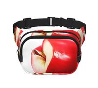 WBQLSL Pomegranate Printed Waist Bag, Stylish Crossbody Bag, Lightweight Travel Sports Chest Bag