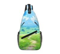 WBQLSL post-harvest fruit Patterned Travel Crossbody Bag, Perfect for Daily Commutes, Cycling, Hiking, and Urban Adventures, Plateau, One Size