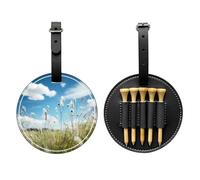 WBQLSL Prairie Flower Fashionable Printed Golf tee Storage Bag - Lightweight Design for Quick tee Storage