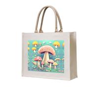 WBQLSL Pretty little mushrooms Printed Canvas Tote | Lightweight Storage Bag Perfect for the Beach, Picnics, and Everyday Shopping