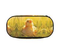 WBQLSL Pullet Printed Pencil case - Multi-Layer partition Pencil case, Suitable for Storing Campus Office Stationery
