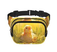 WBQLSL Pullet Printed Waist Bag, Stylish Crossbody Bag, Lightweight Travel Sports Chest Bag