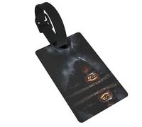 WBQLSL Pumpkin Lamp Secret Luggage Tags - Stylish and Durable Tags for Personalized Backpack and Luggage Tags