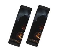 WBQLSL Pumpkin Lamp Secret Printed Luggage Handle Cover - wear-Resistant Suitcase Cover, Comfortable Grip