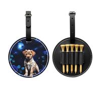 WBQLSL Puppy Blue Rose Fashionable Printed Golf tee Storage Bag - Lightweight Design for Quick tee Storage