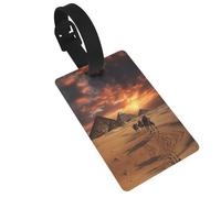 WBQLSL Pyramid Luggage Tags - Stylish and Durable Tags for Personalized Backpack and Luggage Tags