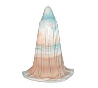 WBQLSL Quiet beach Patterned L Wizard Cape, Suitable for Adults & Teens Cosplay, Full Size Range S, M, L