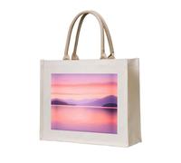 WBQLSL Quiet Lake Printed Canvas Tote | Lightweight Storage Bag Perfect for the Beach, Picnics, and Everyday Shopping
