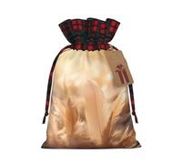 WBQLSL quill Burlap gift bag - 8.3x11.8 inch drawstring bag Party decoration supplies
