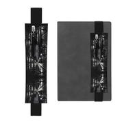 WBQLSL Rainy Day in The Street Pattern Elastic Band Pen Bag Suitable for Girls' Birthday Gifts/Teacher's Day/Graduation Season Intimate Stationery Gift Box