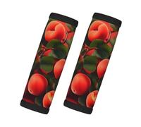 WBQLSL Red Apricot Printed Handle Cover - Highly Elastic and wear-Resistant Material, Easy to Install, a Good Travel Helper