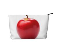 WBQLSL Red Fruits close-up Corduroy cosmetic bag - travel storage bag, can hold lipstick, powder and other cosmetics
