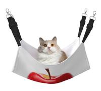 WBQLSL Red Fruits Close-up Medium Pattern pet Hammock - Sleeping Hammock for Cats, Ferrets, Puppies, Rabbits, Small Animals