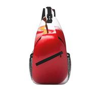 WBQLSL Red Fruits close-up Printed Outdoor Crossbody Bag - Lightweight Travel Chest Pack, Perfect for Daily Commutes and Cycling