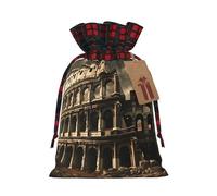 WBQLSL Remains of the Roman Colosseum Printed Flower Pocket 8.3x11.8 Inch Holiday Party Decoration Gift Bag Candy Snack Storage Bag