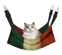 WBQLSL Retro Irish Flag Medium Printed cat cage Hanging Hammock - Suitable for Cats, Ferrets, Puppies, Rabbits, Small Animals