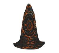 WBQLSL Retro pattern Patterned M Wizard Cape, Suitable for Adults & Teens Cosplay, Full Size Range S, M, L
