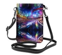 WBQLSL Roads of the Future Printed Crossbody Bag, Extended Adjustable Shoulder Strap, Multiple Compartments, Key and Cosmetic Storage Pouch